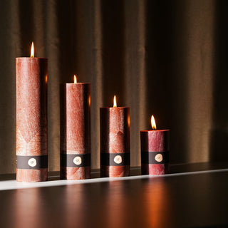 Ruda (Bordo) interjero žvakė