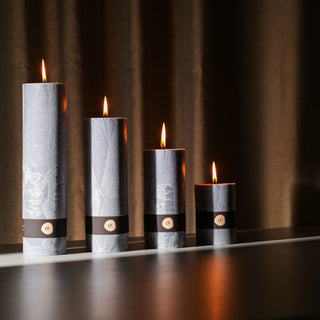 Gray interior candle