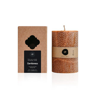 Scented palm wax candle "Wrapped in Softness"