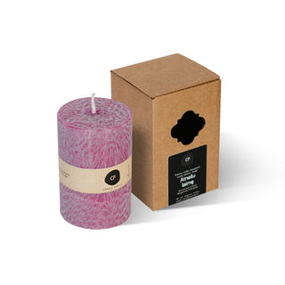 Scented palm wax candle "I share love"