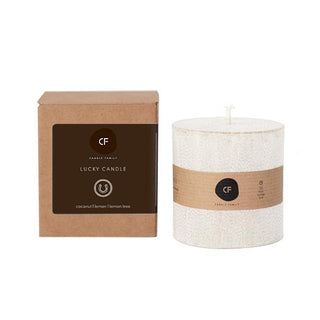 Scented palm wax candle "Success WHITE"